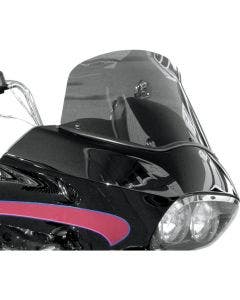 Wind Vest 12" Dark Smoke Flip Design Windshield Harley Road Glide FLTRX 98-13