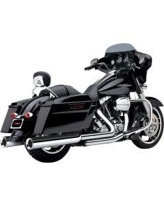Cobra 6215 Chrome Power Flo 4.5" Slip On Mufflers Harley Touring FLH/T 95-16