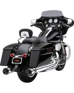 Cobra 6218 Chrome 4.5" Race Pro Slip On Mufflers for Harley Touring FLH/T 95-16