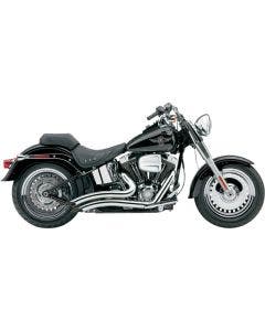 Cobra 6225 Speedster Short Swept Chrome PowerPort 2:2 Exhaust Harley Softail 12-16