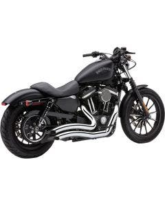 Cobra 6233 Speedster Short Swept Chrome PowerPort 2:2 Exhaust Harley Sportster 04-16