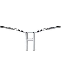 Biltwell Chrome Tyson XL 12" Rise 1" T-Bars Handlebars for Harley & Custom