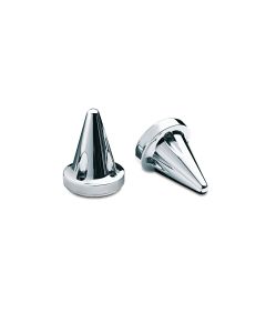 Kuryakyn Chrome Stiletto End Caps ISO Kinetic and Braided Harley Metric Grips