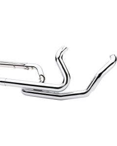 Cobra 6253DB1 Chrome PowerPort Power Boost Crossover Head Pipes Headers Harley 10-16 FLH