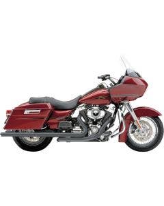 Cobra 6253DBRB1 Black PowerPort Power Boost Crossover Head Pipes Headers Harley 10-16 FLH