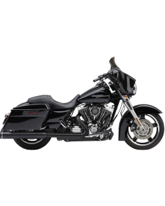 Cobra 6276RB Black Gen2 Neighbor Haters 4" Round Slip On Mufflers Harley 95-16 