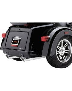 Cobra 6301 Tri Glider Chrome 3.75" Slip On Mufflers for Harley Tri Glide Trike