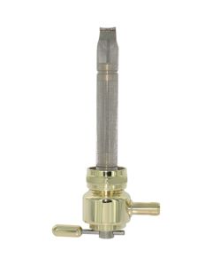 Pingel 6311-BR Power Flo Old School Brass RND 180 Deg Inward 22mm Petcock Harley
