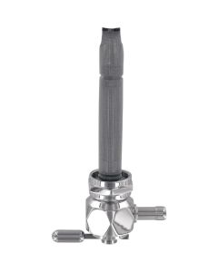 Pingel 6311-CD Power Flo Diamond Chrome HEX 180 Deg Inward 22mm Petcock Harley