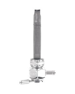 Pingel 6311-CH Power Flo Smooth Chrome HEX 180 Deg Inward 22mm Petcock Harley