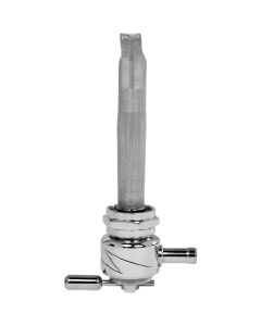 Pingel 6311-CL Power Flo Lightning Chrome HEX 180 Deg Inward 22mm Petcock Harley