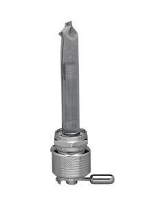 Pingel 6311-CRL Power Flo Flag Round Chrome 180 Deg Inward 22mm Petcock Harley