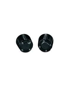 Kuryakyn 6339 Gloss Black Hand Grip End Weights Harley Metric Goldwing