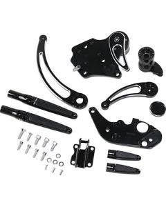 Hawg Halters HHI FCK-F14CS-FR-S Chrome Forward Control Kit w/ Pegs H-D FLH 14-Up