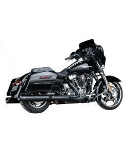 S&S Cycle 550-0990 Guardian Black GNX 4.5" Slip-On Mufflers Harley FL Touring M8