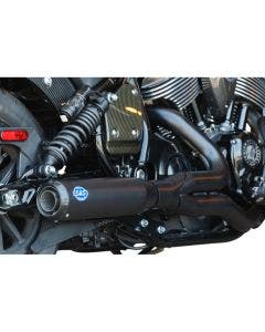 S&S 2-1 Guardian Black Qualifier Exhaust System 4 Indian Chief Models Race Only