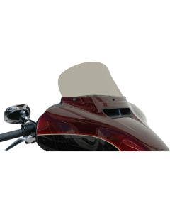 Wind Vest 7" Light Smoke Flip Design Windshield for Harley Batwing FLH/T 14-20