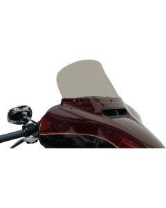Wind Vest 8" Light Smoke Flip Design Windshield for Harley Batwing FLH/T 14-19