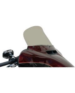 Wind Vest 9" Light Smoke Flip Design Windshield for Harley Batwing FLH/T 14-20