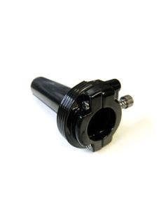 Custom Chrome Black Throttle Grip Assembly Clamp Dual Cable For Harley 1" 651822