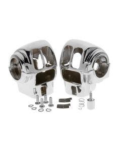 Custom Chrome Handlebar Switch Housings for Harley Touring Models 96-06 Radio Only | 652016