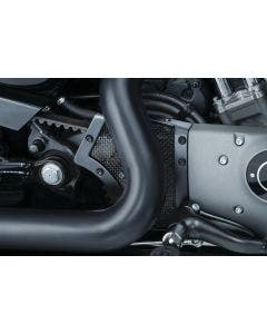 Kuryakyn Satin Black Mesh Front Pulley Cover for Harley Sportster XL 04-20