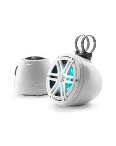 JL Audio 6.5-Inch Enclosed Coaxial System W/RGB LED Gloss White Sport Grille