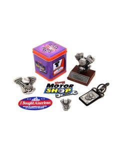 Authentic Collectors Set - Replica Harley-Davidson Engine Belt Buckle Key Chain