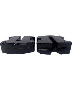 Covingtons C1286-B Smooth Black Billet Valve Cover for Harley 17-23 M8 Models