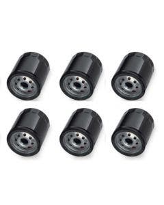 Motor Factory 22-251 Set of Six Black Oil Filter Harley TC M8 99-20 OE 63731-99