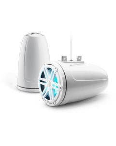 JL Audio 7.7-Inch Enclosed Tower Coaxial System Gloss White W/RGB LED Sport Grille