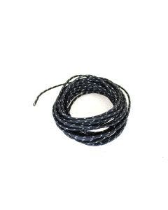 V-Twin 32-1720 Black 25ft 12 AWG Ignition Wire w/ Braided Cloth Covering Harley