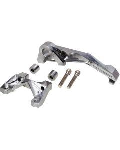 Alloy Art Raw Super Sport Multi Rear Brake Caliper Mount Harley 09-24 FLH/FLT