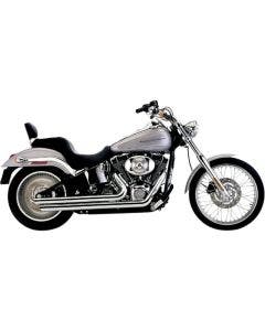 Cobra 6851 Chrome Speedster Slashdown Exhaust for Harley Softail 07-11 FXST/FLST