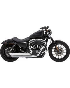 Cobra 6882 Chrome Speedster Slashdown Exhaust for Harley Sportster XL 04-06