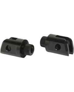 Arlen Ness 07-991 Black Billet Splined MX Driver Footpeg Female Mounts Harley