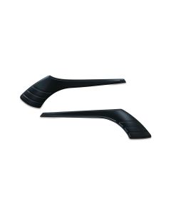 Kuryakyn Gloss Black Tri Line Saddlebag Lid Accents for Harley Touring Models   | 6973