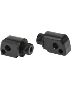 Arlen Ness 07-992 Black Billet Splined MX Passenger Footpeg Female Mounts Harley