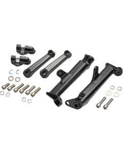 Ciro Frame Mounted Black Highway Peg Mount Kit for Harley 09-24 Touring