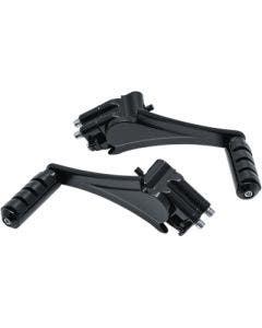 Kuryakyn 7059 Black Adjustable Passenger Pegs Harley Touring 10-20 Indian 14-20