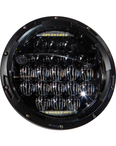 Harddrive CREE LED DRL Headlight 7" 75W 6500k White Angel Eyes Harley 94-Up