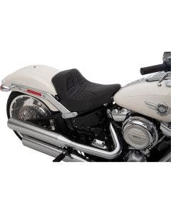 Drag Specialties Black Scorpion Vinyl EZ-On Motorcycle Seat Harley Softail 18-Up