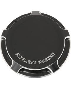Arlen Ness Black Beveled Non-Vented Gas Cap Harley 96-16 Softail Dyna Sportster