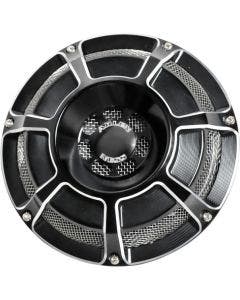 Arlen Ness Beveled Gloss Black 110db Horn for Harley 91-15 Sportster XL Models