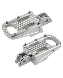 Biltwell 7005-303-03 Punisher Footpeg Rider Polished Harley M8 Softail 18-20