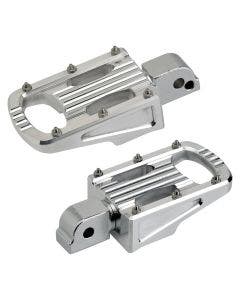 Biltwell 7005-303-04 Punisher Footpeg Passenger Polished Harley M8 Softail 18-20