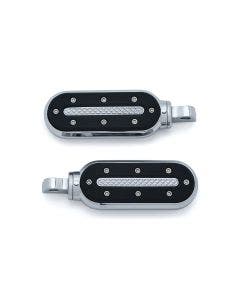 Kuryakyn Heavy Industry Chrome Male Mount Foot Pegs for Harley FL Softail Dyna XL 7031