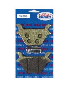Lyndall Gold Plus Racing Rear Brake Pads 44209-87C Harley Softail Dyna FXR Sportster 84-99