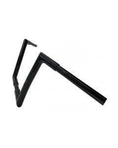 Fat Baggers Inc Black 1-1/4" EZ Install 10" Flat Top Handlebar Harley Softail Dyna 07-17