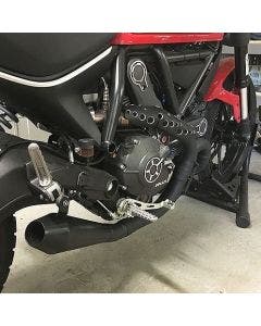 New Rage Cycles Ceramic Black Slip On Exhaust Muffler 15-18 Ducati Scrambler